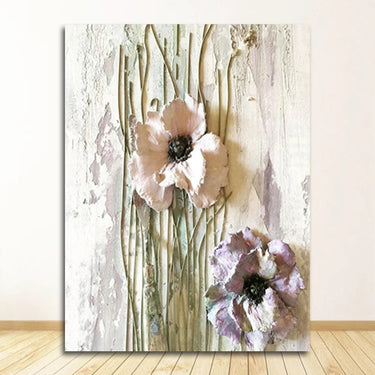 Elegant Scandinavian Flower Canvas Art - InspiredGrabs.com